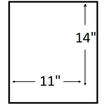 11 X 14 inches ( Portrait )