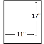 11 X 17 inches ( Portrait )