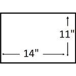 14 X 11 inches ( Landscape )