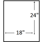 18 X 24 inches ( Portrait )