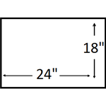 24 X 18 inches ( Landscape )