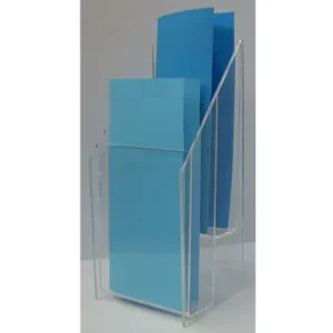 4"W x 8"H 2-Tier Brochure Holder