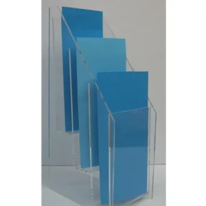 4"W x 8"H 3-Tier Brochure Holder