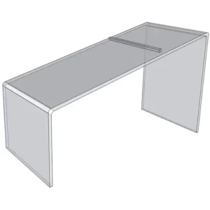 Acrylic Risers - 4″W x 9"H - 3/16" Acrylic