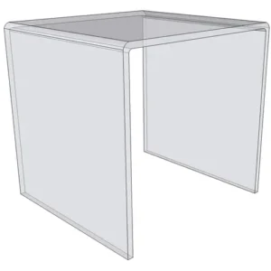 Acrylic Risers - 2″W x 2″D x 2"H - 1/4" Acrylic